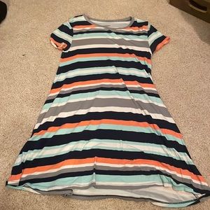 Womens Loose short sleeve dress